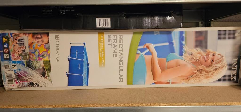 Intex zwembad inclusief filterpomp, Tuin en Terras, Zwembaden, Ophalen, Rechthoekig