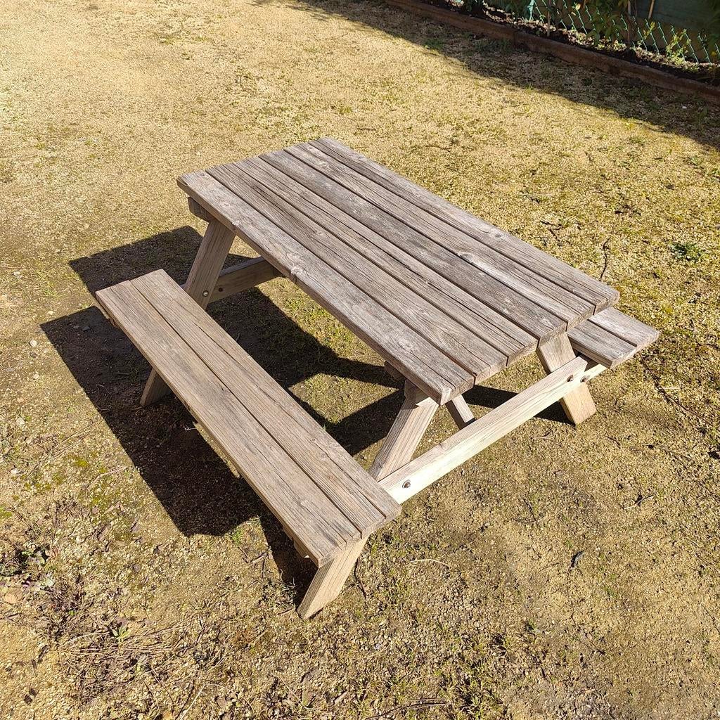 Picknickbankje voor kinderen, Ophalen