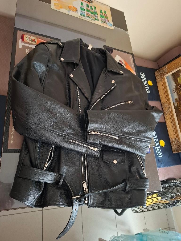 Echt Leren jas nieuw !, Kleding | Dames, Jassen | Winter, Ophalen of Verzenden, Nieuw, Maat 38/40 (M), Zwart