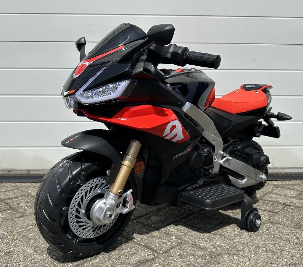 Kinder Motor APRILIA RS V4 MC 12v accu verlichting NIEUW, Kinderen en Baby's, Speelgoed | Buiten | Voertuigen en Loopfietsen, Ophalen of Verzenden
