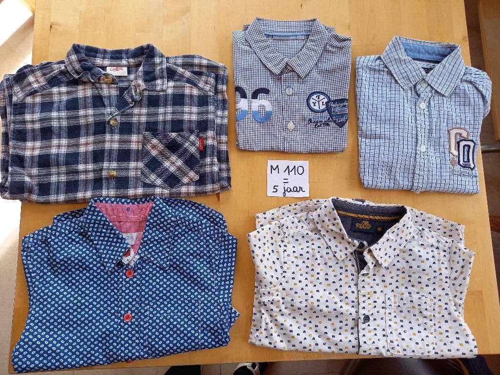 Nieuwstaat pakket hemdjes maat 110/5 jaar jongen, Kinderen en Baby's, Ophalen of Verzenden, Zo goed als nieuw, Maat 110