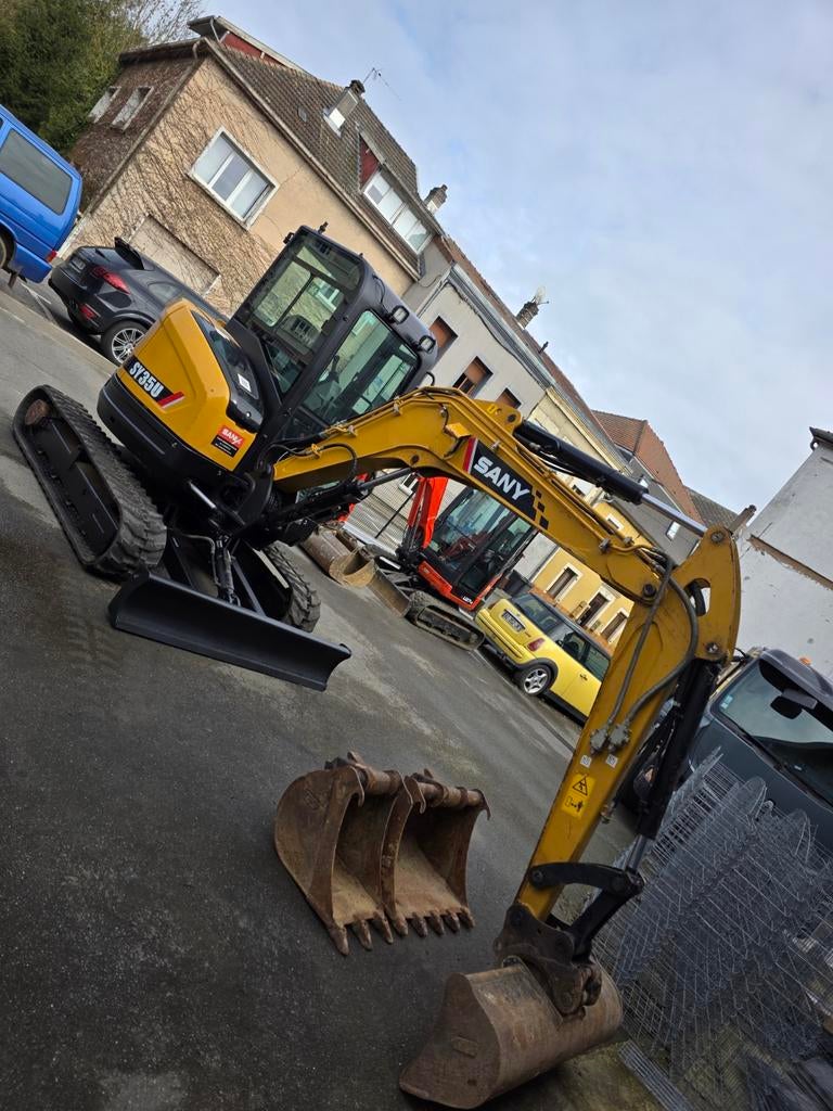 Sany sy35u, Zakelijke goederen, Machines en Bouw | Kranen en Graafmachines, Ophalen