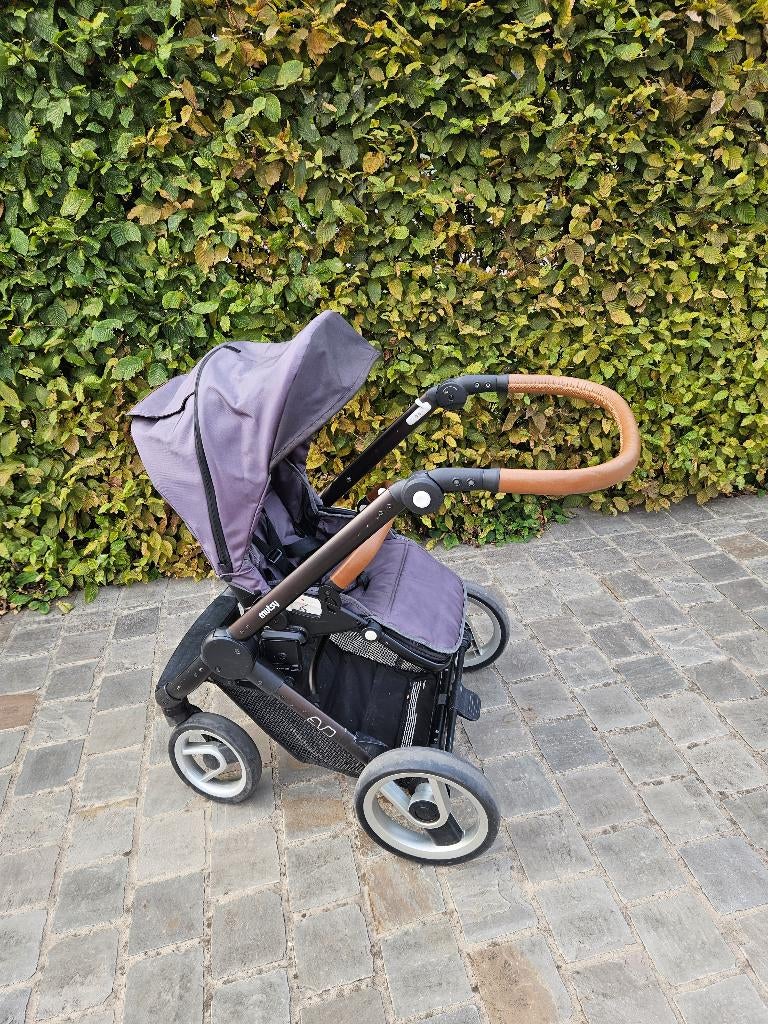 Poussette Mutsy avec housse de pluie + panier de transport, Utilisé, Poussette, Mutsy, Tige de poussée réglable