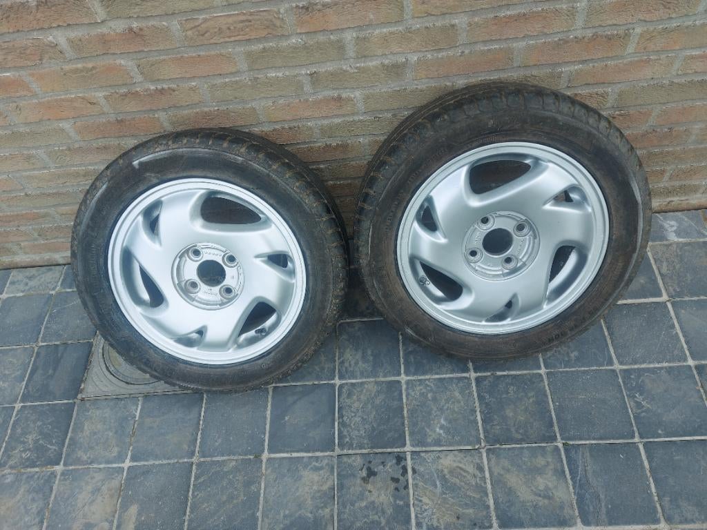 2 orginele velgen voor honda civic, Auto-onderdelen, Ophalen, 14 inch, Gebruikt, Banden en Velgen