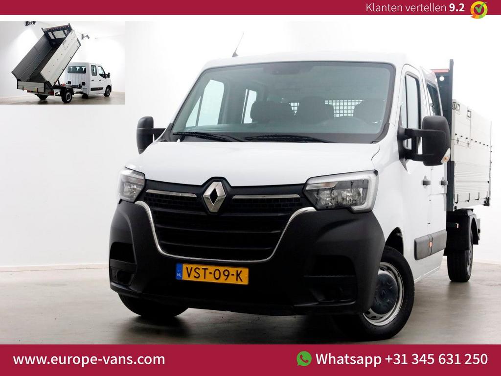 Renault Master T35 2.3 dCi 145pk L3 D.C. Kipper met hoge boo, Auto's, Bestelwagens en Lichte vracht, Renault, Wit, Bedrijf, Onderhoudsboekje