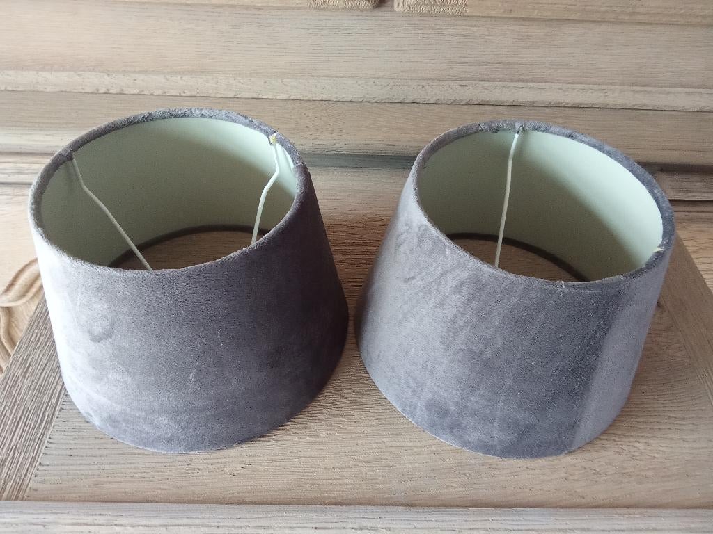 2 LAMPENKAPPEN, Ophalen of Verzenden, Nieuw, Grijs