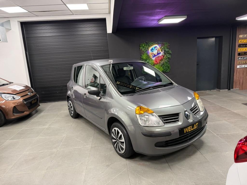 RENAULT MODUS 1.2 BENZINE 159.000KM, Auto's, Bluetooth, 75 kW, Bedrijf, Grijs