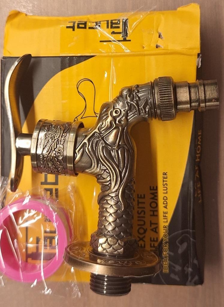 Prachtige Decoratieve Tuinkraan - Draak (Antiek Look), Verzenden