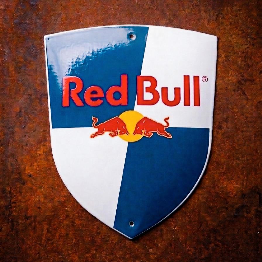 Emaille Schild RED BULL Energy Logo Reclamebord, Collections, Marques & Objets publicitaires, Utilisé, Panneau publicitaire, Envoi