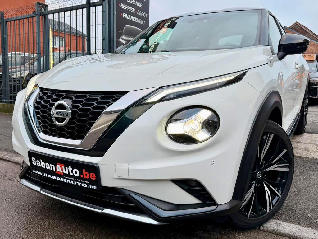 Nissan Juke 1.0 Turbo essence Tekna Full options 2021, Euro 6, Wit, Bedrijf, Handgeschakeld