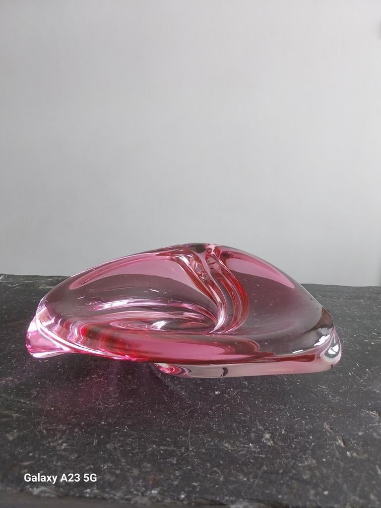 Vide-poche / cendrier Val Saint-Lambert signé, Antiquités & Art, Enlèvement ou Envoi