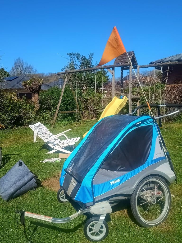 Thule chariot captain, Vélos & Vélomoteurs, Accessoires vélo | Remorques, Enlèvement, Utilisé, Thule