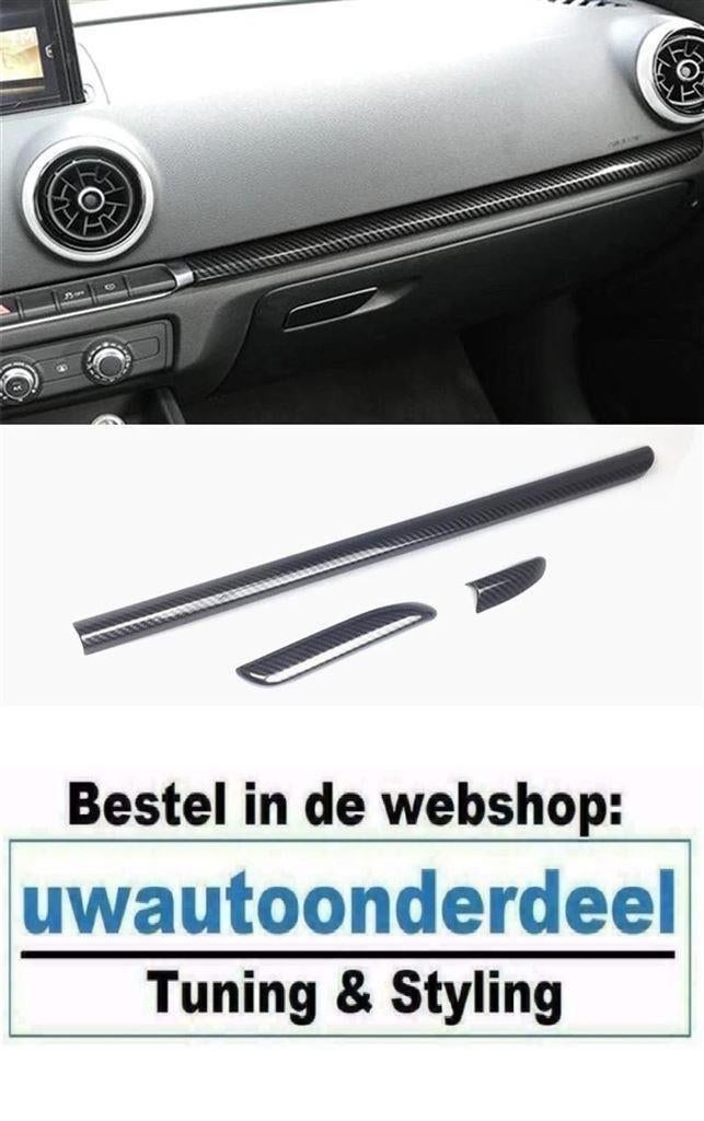 Dashboard Interieurlijsten Lijsten Carbon Geschikt voor Audi, Autos : Divers, Tuning & Styling, Envoi