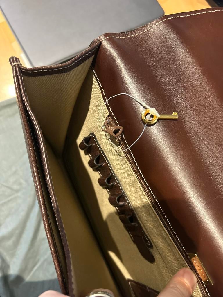 Bally aktentas - Nieuw, Bijoux, Sacs & Beauté, Sacs | Cartables, Neuf, Cuir, Brun, Enlèvement