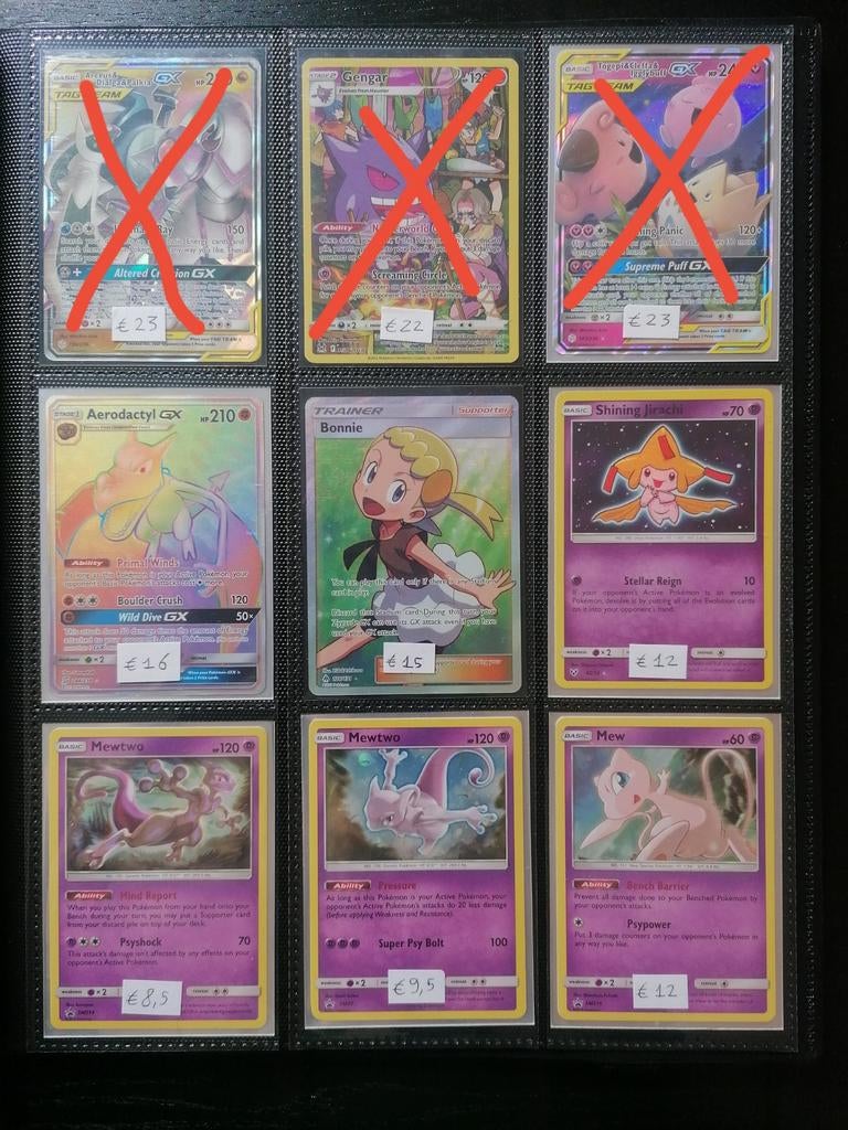 Pokémon kaarten, Hobby en Vrije tijd, Ophalen of Verzenden, Zo goed als nieuw, Meerdere kaarten, Foil