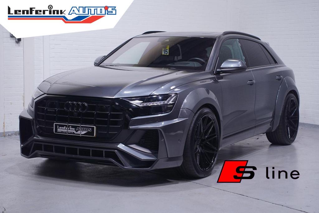 Audi Q8 55 TFSI quattro NAP Prior bodykit en tuning 430PK pa, Autos, Audi, Argent ou Gris, Achat, 207 g/km, Entreprise