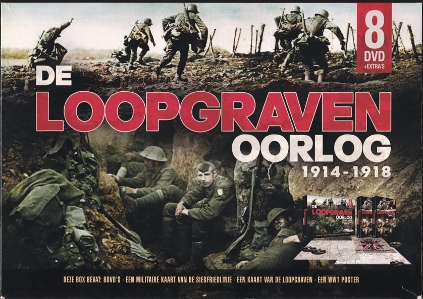 DVD‑box De Loopgravenoorlog 1914–1918, Cd's en Dvd's, Dvd's | Documentaire en Educatief, Gebruikt, Oorlog of Misdaad, Vanaf 16 jaar