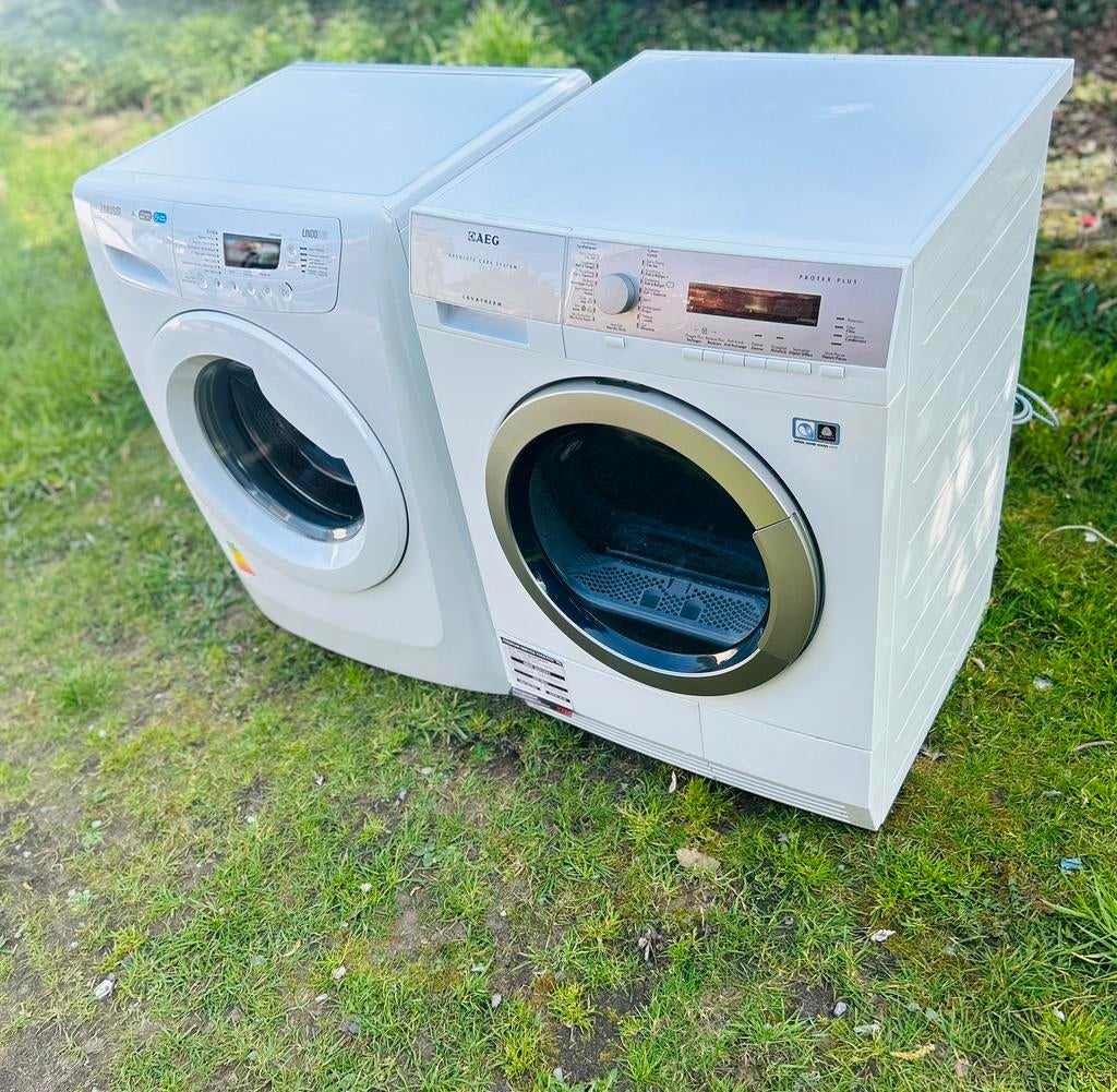 Zanussi wasmachine ✅en AEG droogkast  8kg perfect staat, Elektronische apparatuur, Wasmachines, Ophalen, Zo goed als nieuw