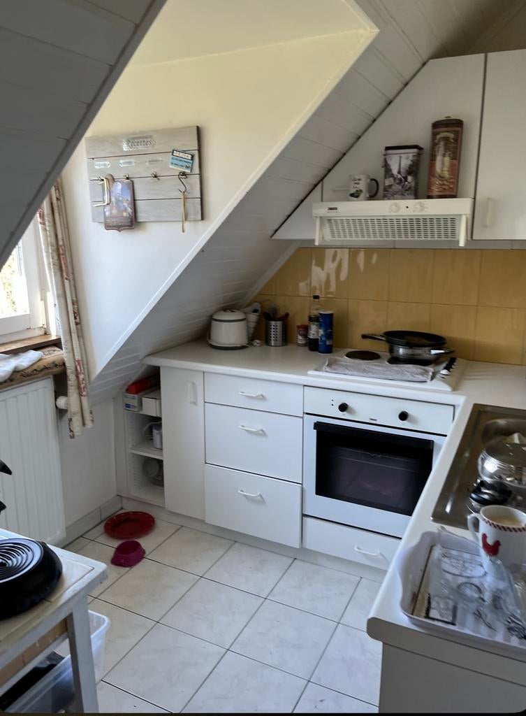 Cuisine semi equipee a vendre, Bois, Enlèvement, Utilisé, Blanc