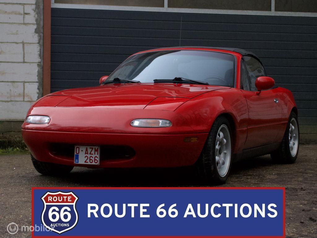 Mazda MX-5 Miata | 1990 | Route 66 Auctions, Auto's, Zwart, Bedrijf, Handgeschakeld, Overige carrosserie