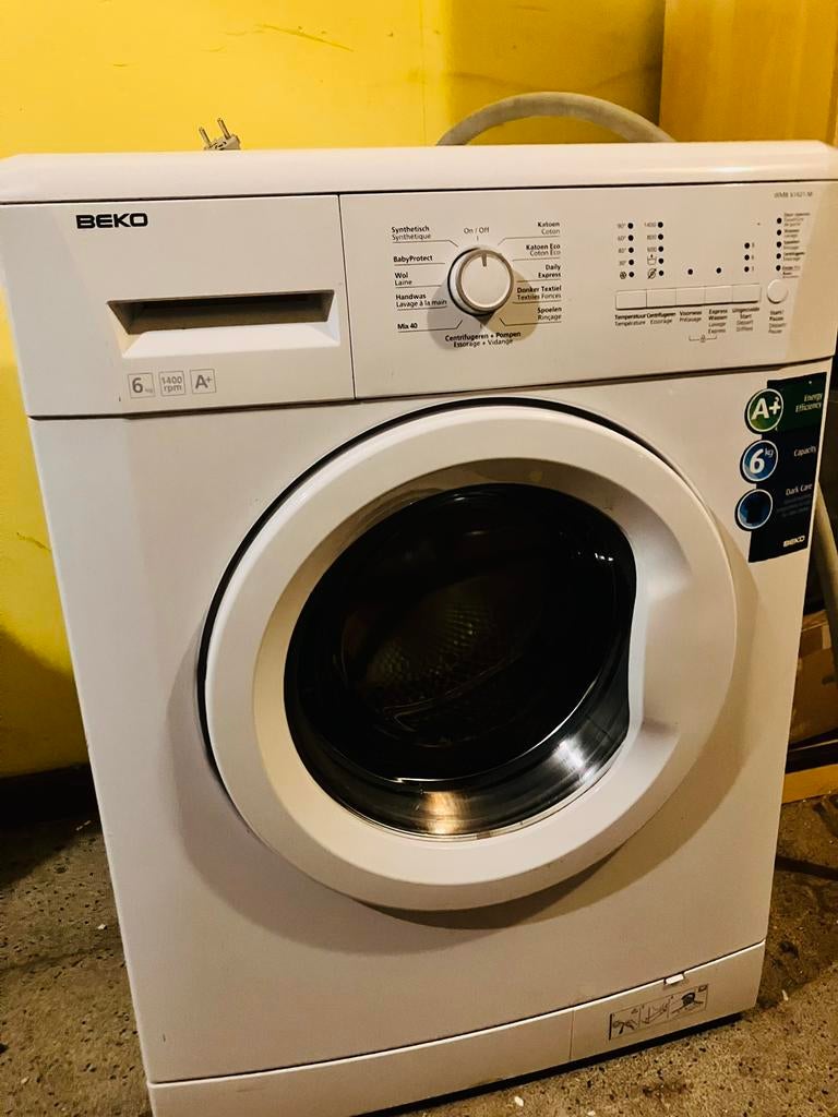 Wasmachine beko + , 6 kg, 1400 t wegens sterfgeval, Enlèvement, Comme neuf