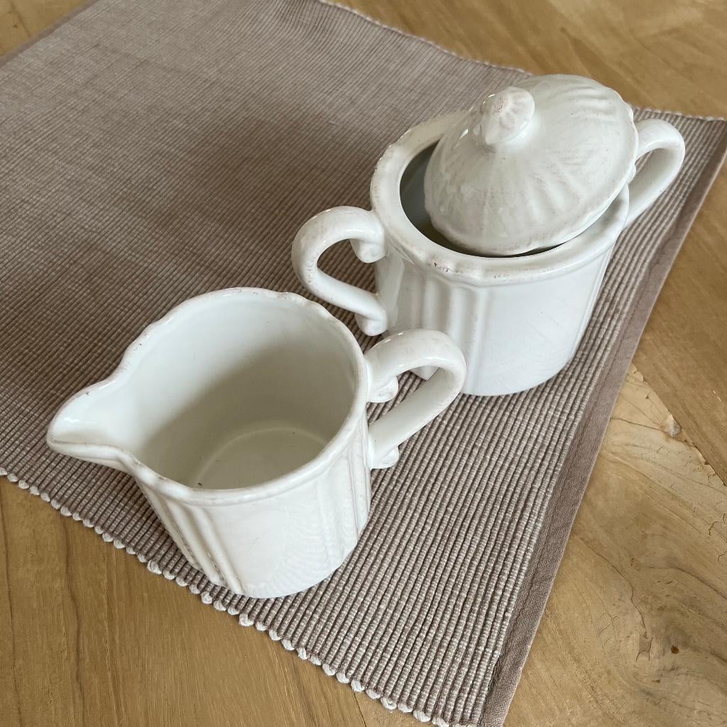 Set pot à lait et sucrier, Maison & Meubles, Cuisine | Vaisselle, Enlèvement, Comme neuf, Céramique