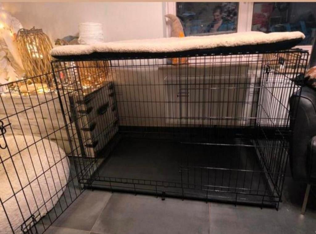 NIEUWE Plooibare hondenbench xxl met 2 deuren, Dieren en Toebehoren, Ophalen