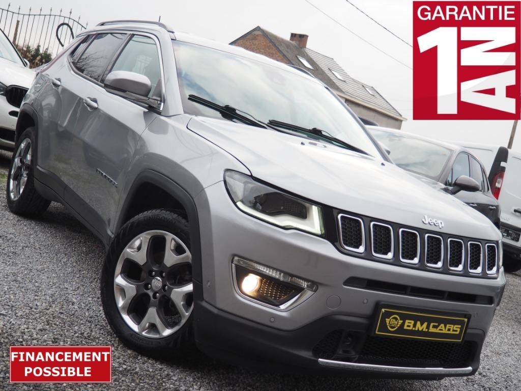 Jeep Compass 1.4 Turbo  Limited (Eu6D)  LEDEREN GPS XENONC, Auto's, Voorwielaandrijving, 4 deurs, 4 cilinders, Bedrijf