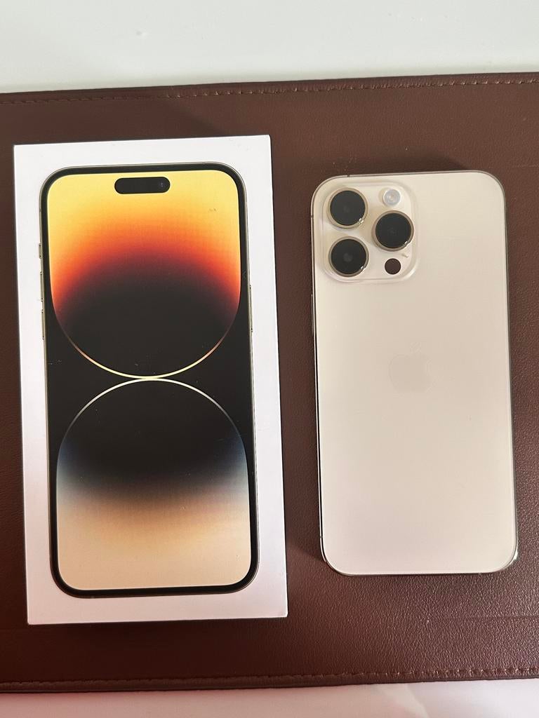 Iphone 14 pro max 512 Gb, Telecommunicatie, Mobiele telefoons | Apple iPhone, Zo goed als nieuw, 512 GB, iPhone 14 Pro Max, Goud