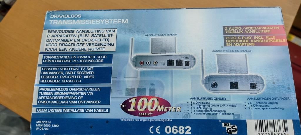 z/WIRE CONNECTION SYSTEM sat-receiver, dvd tv-speler, Ophalen, Gebruikt, Overige typen