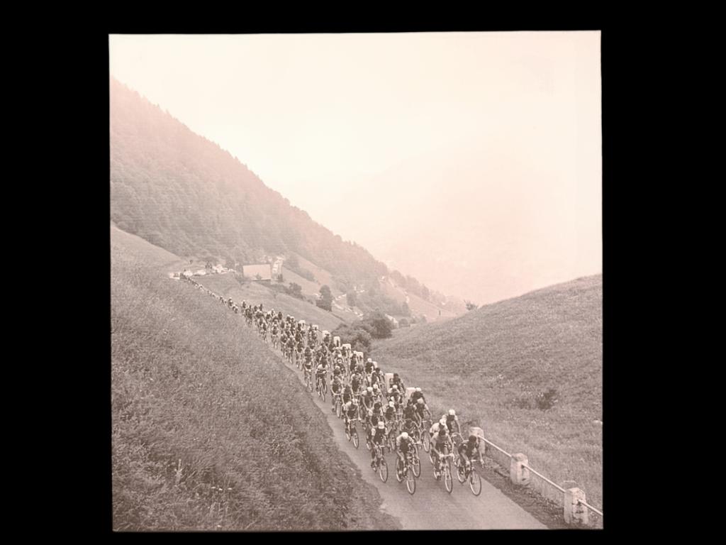 Photo d'art sur Canva 60 x 60cm. Tour de France. Tableau., Enlèvement ou Envoi