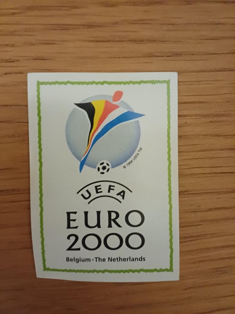 Panini euro 2000 nr 1 (black back), Enlèvement ou Envoi