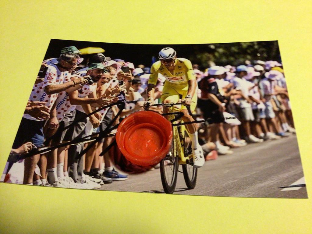 wielerfoto 2025  team alpecin mathieu van der poel, Verzenden, Zo goed als nieuw