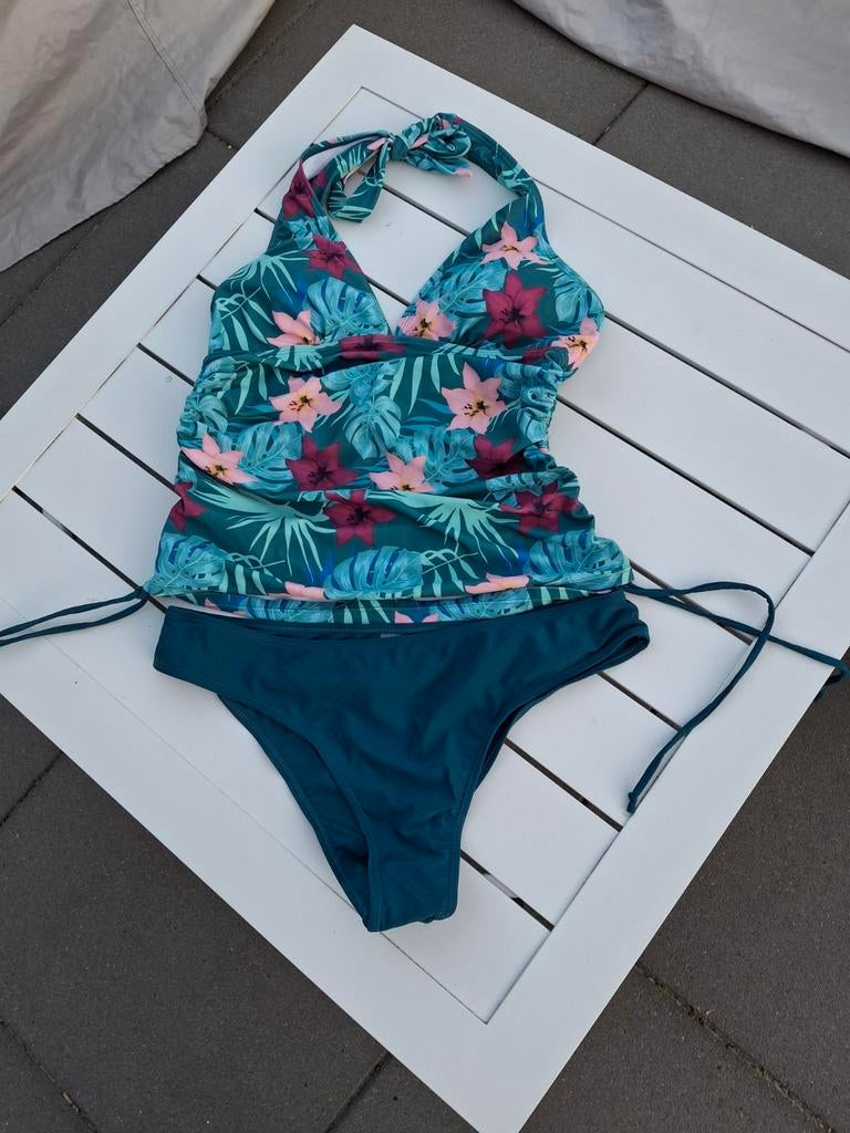Dames tankini gebloemd, Kleding | Dames, Badmode en Zwemkleding, Groen, Ophalen
