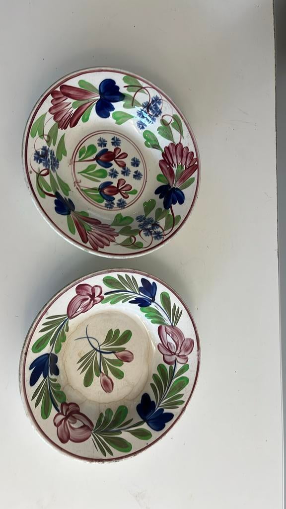 Antique Plate Imperiale Et Royale Nimy Belgium porcelaine, Antiquités & Art, Enlèvement ou Envoi