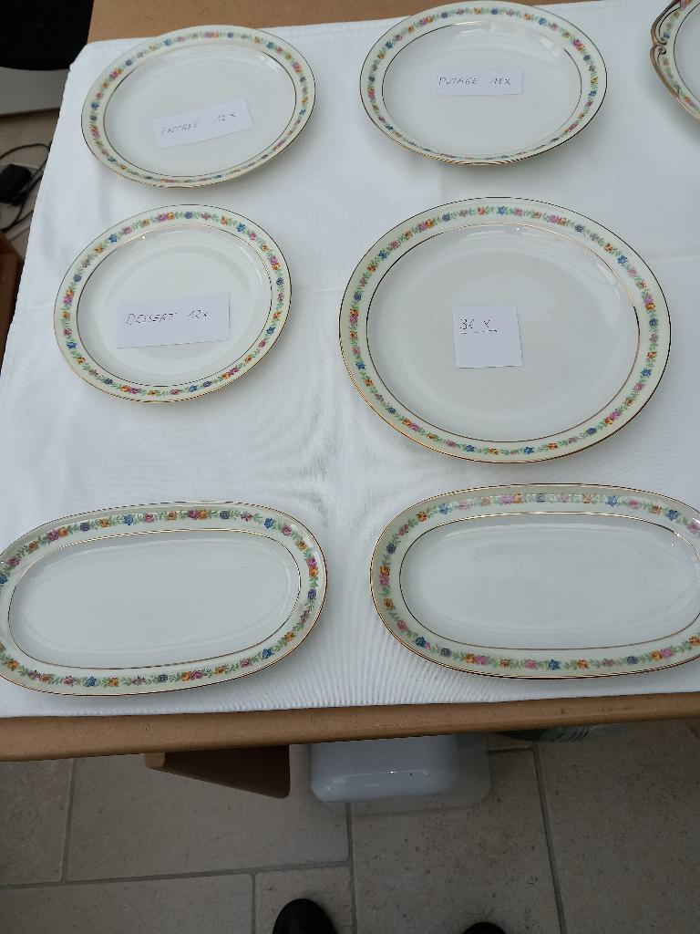 Important service en porcelaine de Limoges, Enlèvement