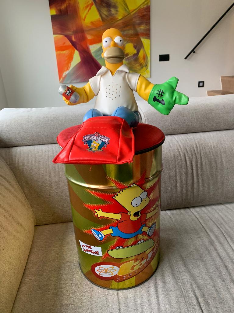 The simpsons homer sprekende pop plus ton, Ophalen of Verzenden, Gebruikt, Tv, Actiefiguur of Pop