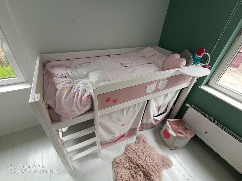 Lit Mezzanine enfant, Maison & Meubles, Une personne, Enlèvement, Utilisé, 120 cm