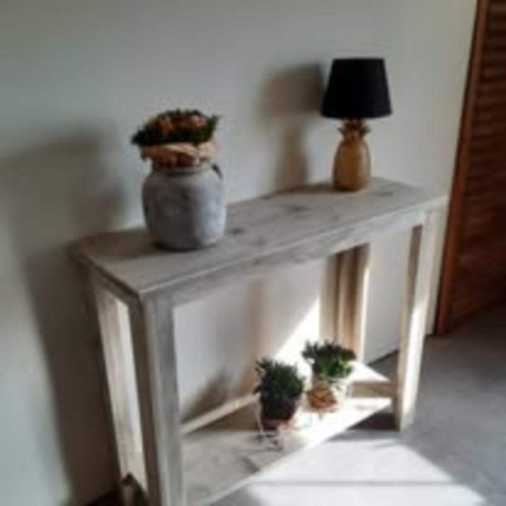 Steigerhouten Hal/Muurtafel, Ophalen, Nieuw