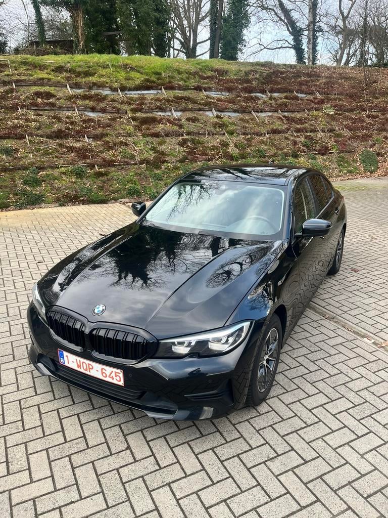 Bmw 316d, 4 deurs, Achterwielaandrijving, Zwart, Leder