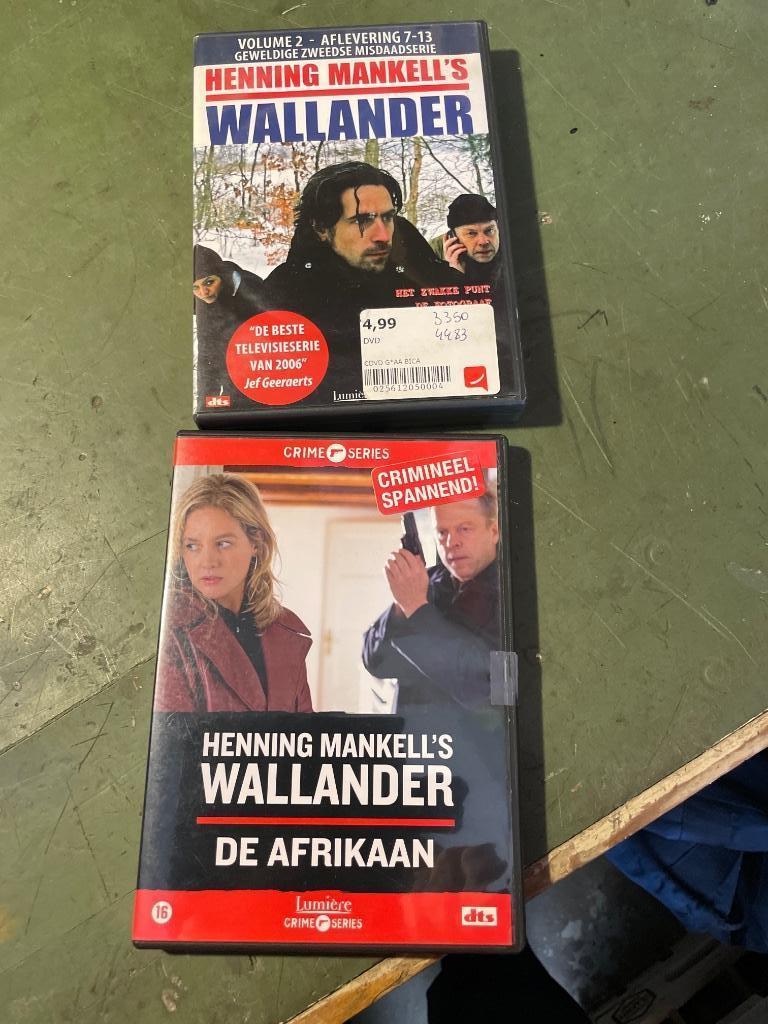 DVD 2x Wallander, Vanaf 12 jaar, Ophalen of Verzenden, Gebruikt, Thriller