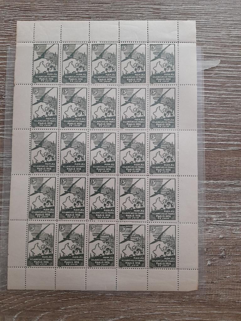 scouting zegels israel jaren 60 - frankrijk 1938 en 1963, Ophalen of Verzenden, Zo goed als nieuw, Overige typen