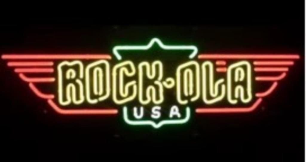 Rockola jukebox neon rock-ola mancave decoratie neons, Ophalen of Verzenden, Nieuw, Lichtbak of (neon) lamp