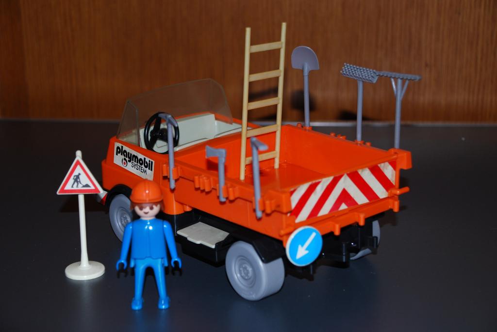 Camion chantier Playmobil 3203 vintage, Enlèvement, Utilisé, Ensemble complet