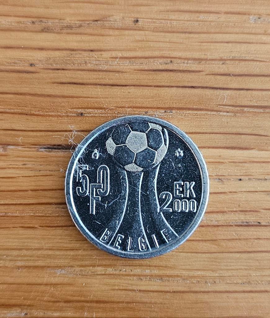 50 Belgische frank EK 2000, Postzegels en Munten, Ophalen