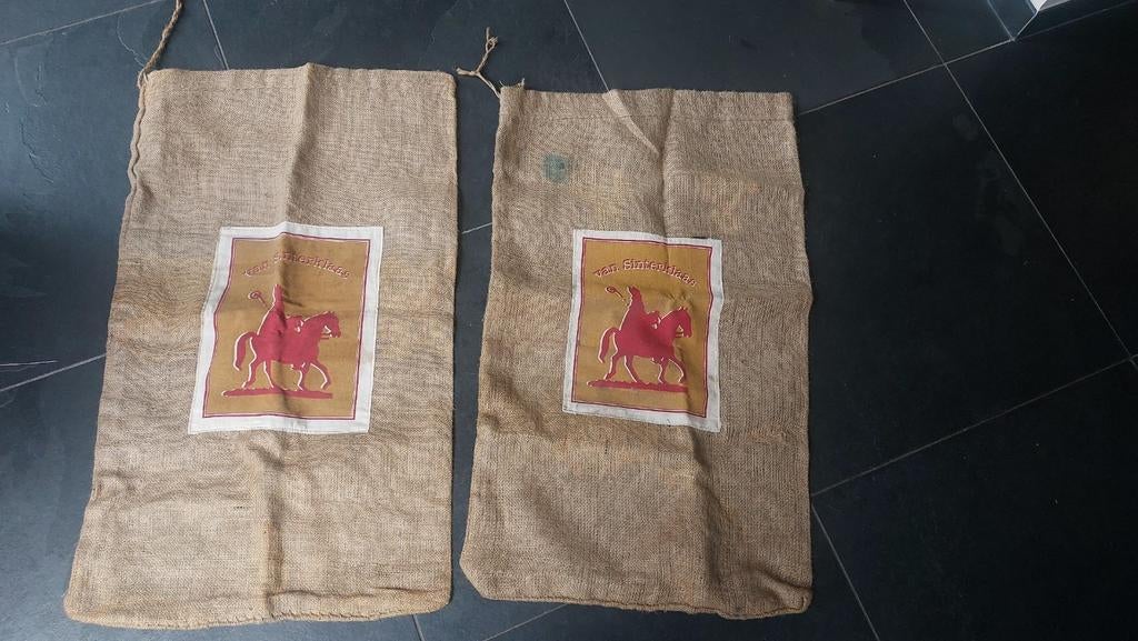 Jute zak Sinterklaas - 2 stuks, Enlèvement ou Envoi