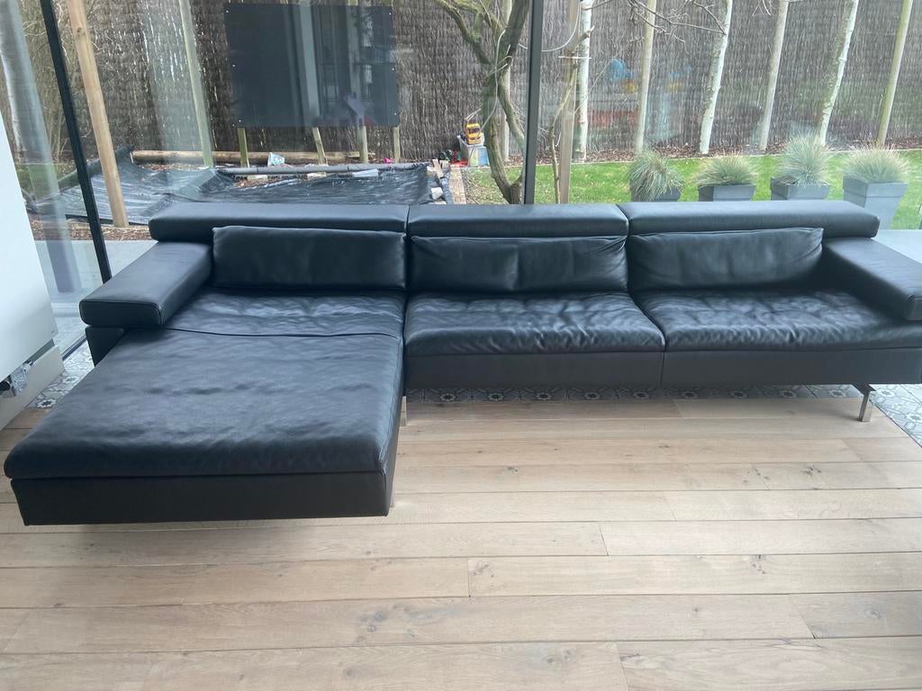 Lederen zetel Jori, Huis en Inrichting, Fauteuils, Ophalen, Zo goed als nieuw, Leer, 125 cm of meer