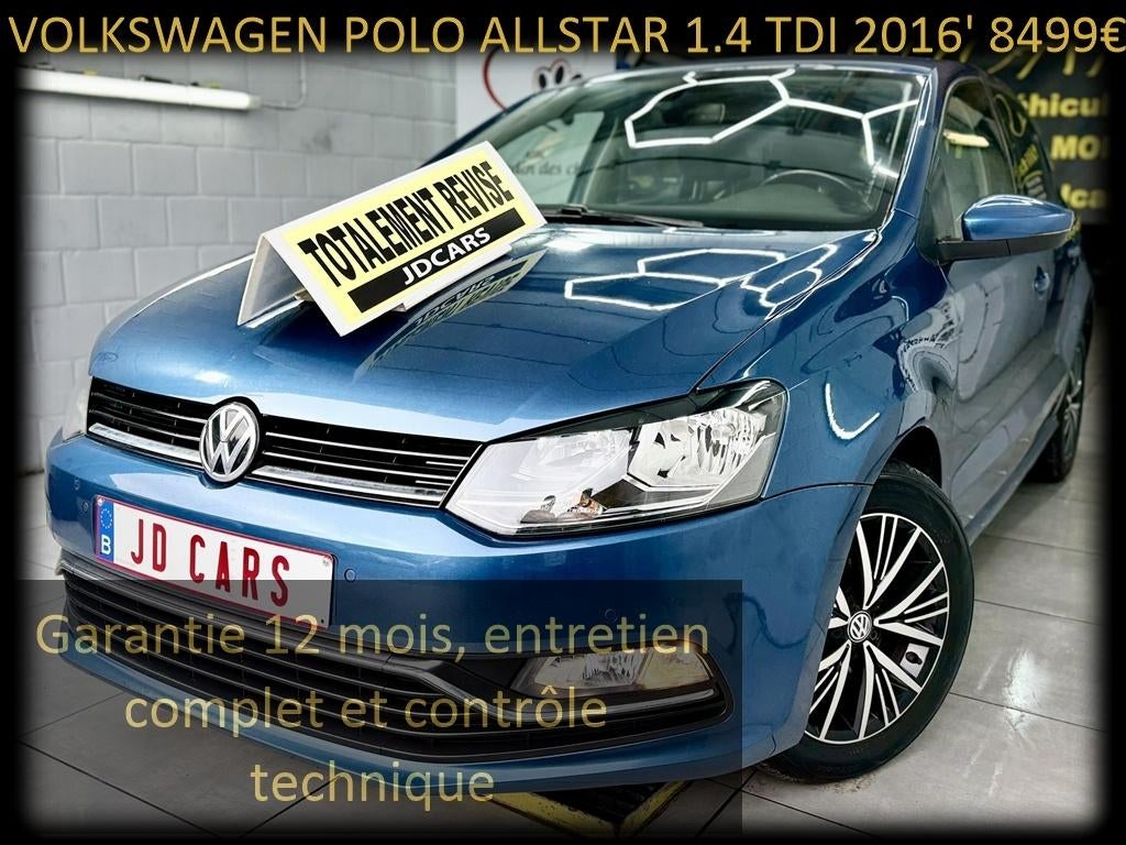 VOLKSWAGEN POLO ALLSTAR 1.4 TDI 90‼️GARANTIE 1 AN CTOK‼️, Autos, Volkswagen, Entreprise, Achat, Polo, ABS, Airbags, Air conditionné
