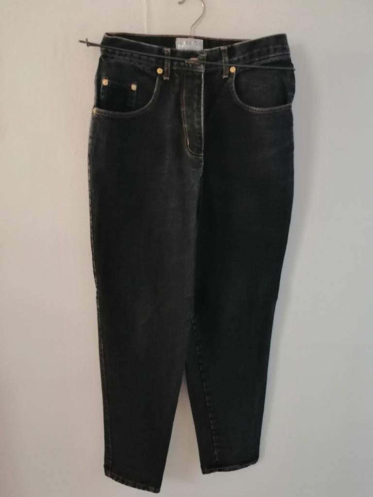 Zwarte jeansbroek maat 42, Florette, Zwart, Ophalen of Verzenden, Zo goed als nieuw