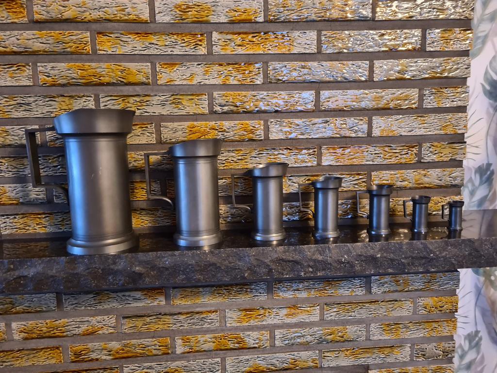 Tinnen maatbeker set 7, Antiek en Kunst, Ophalen